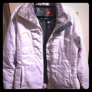 White Columbia coat